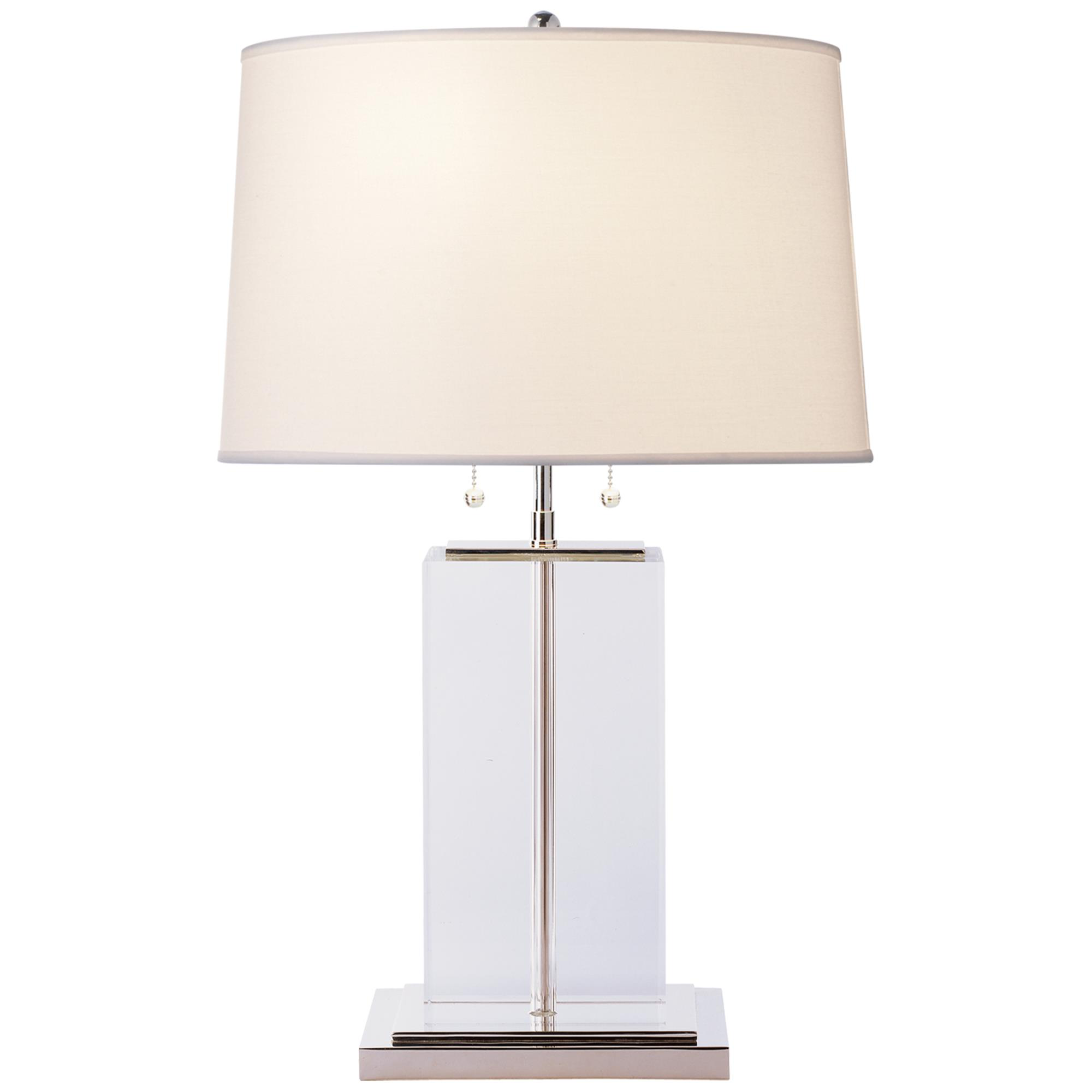 Thomas O'Brien Crystal Block Small Table Lamp