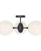 Nouveau 26 Inch 3 Light Semi Flush Mount