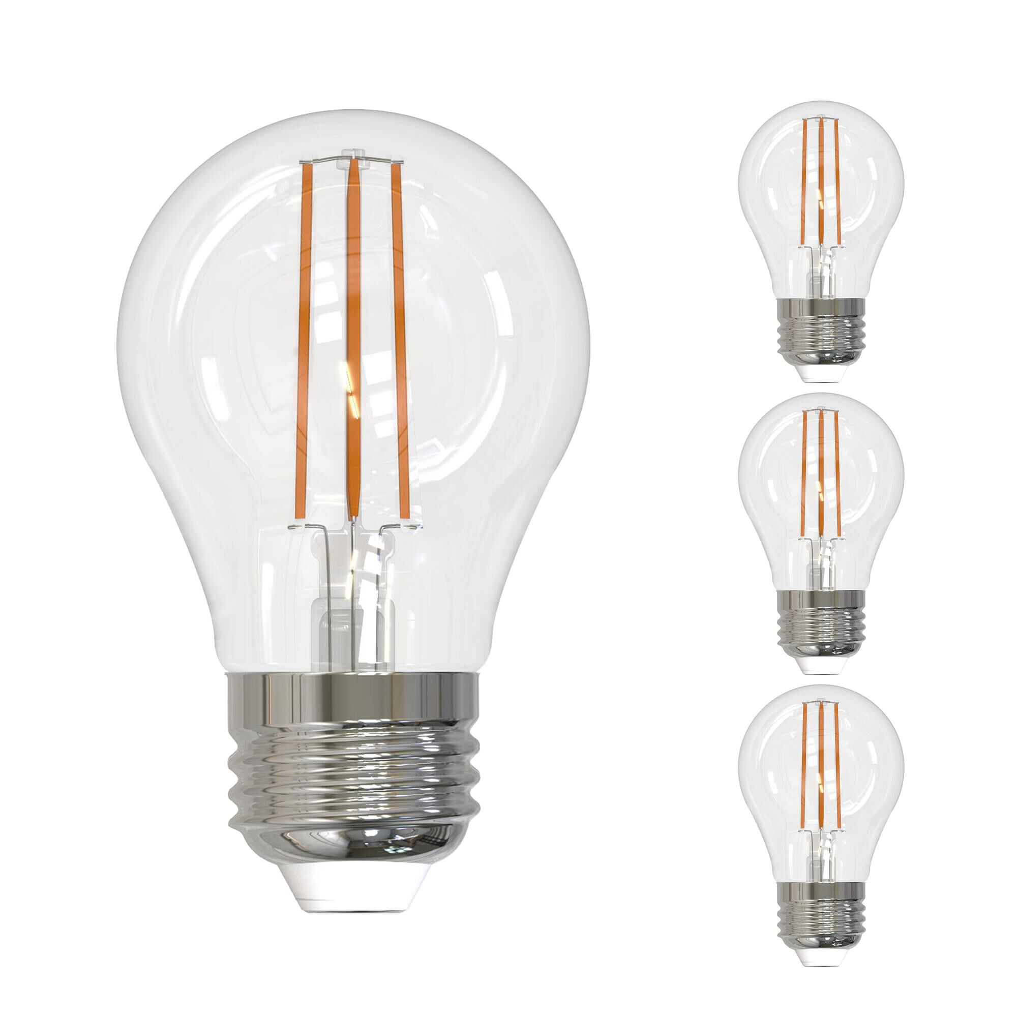 7 Watt LED A15 3000K Filament E12 Fully Compatible Dimming (4 Pack)