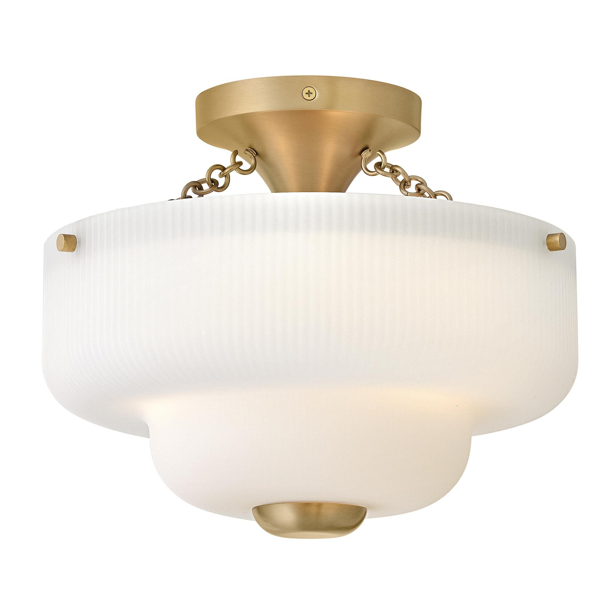 Adella 13 Inch 3 Light Semi Flush Mount