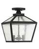 Woodstock 12 Inch 3 Light Outdoor Flush Mount