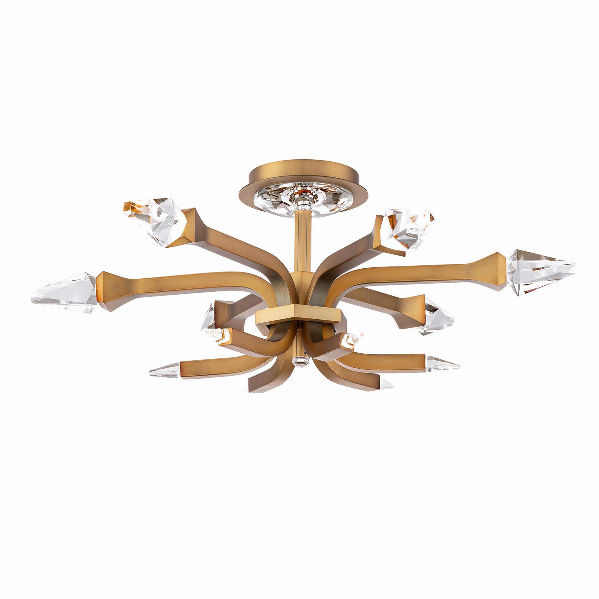 Plumeria 24 Inch 6 Light Semi Flush Mount