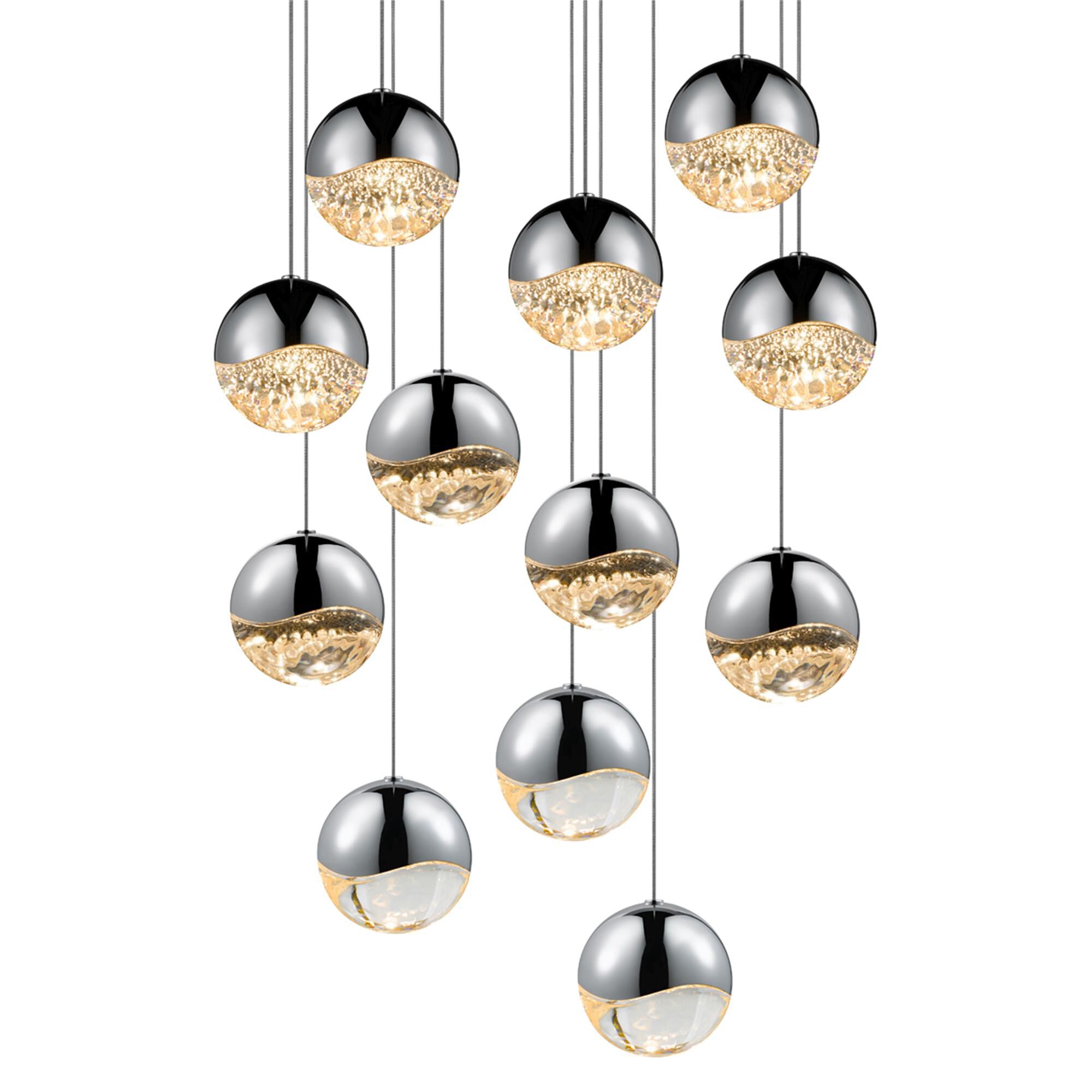 Grapes 17 Inch 12 Light Multi Light Pendant
