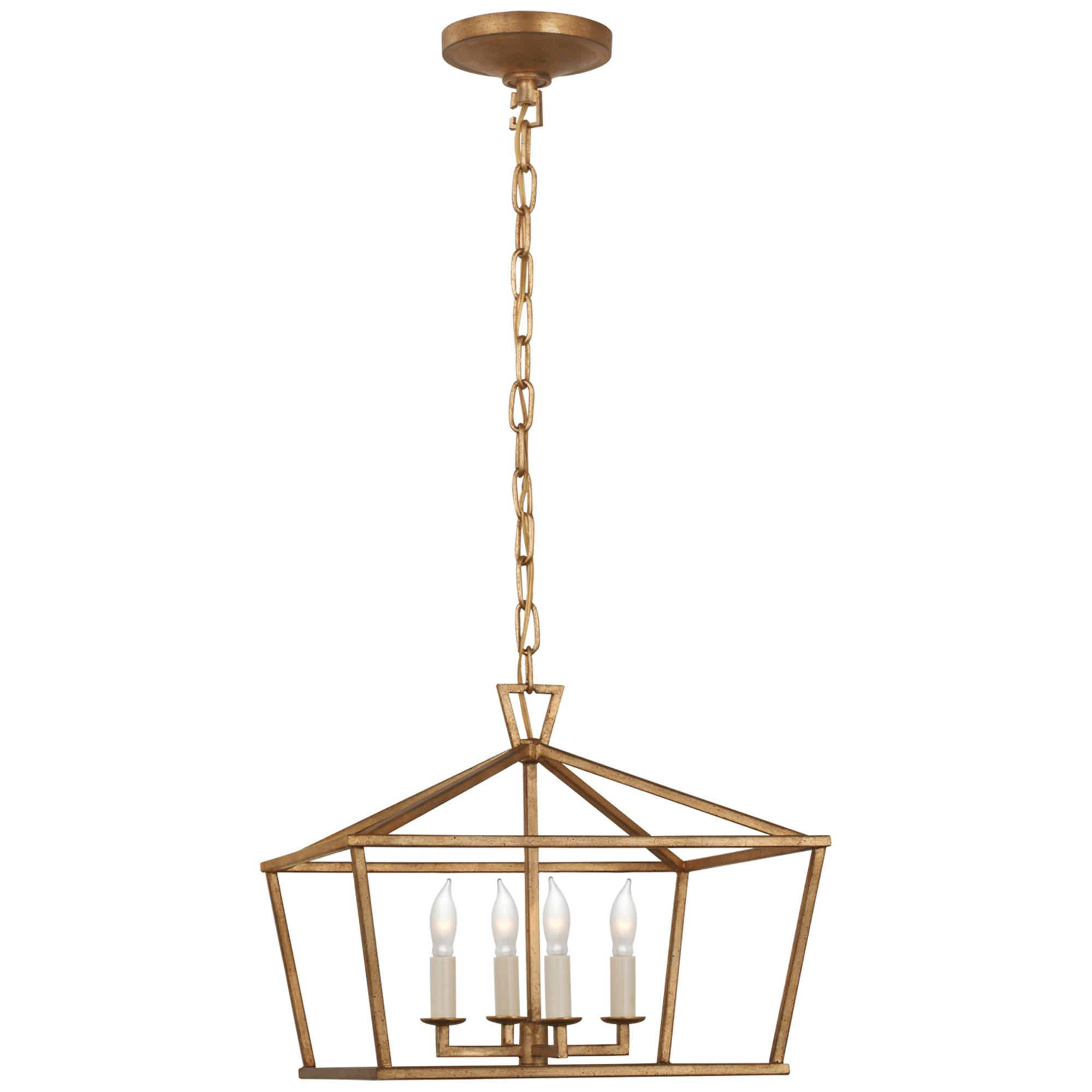 Chapman & Myers Darlana 16 Inch 4 Light Semi Flush Mount