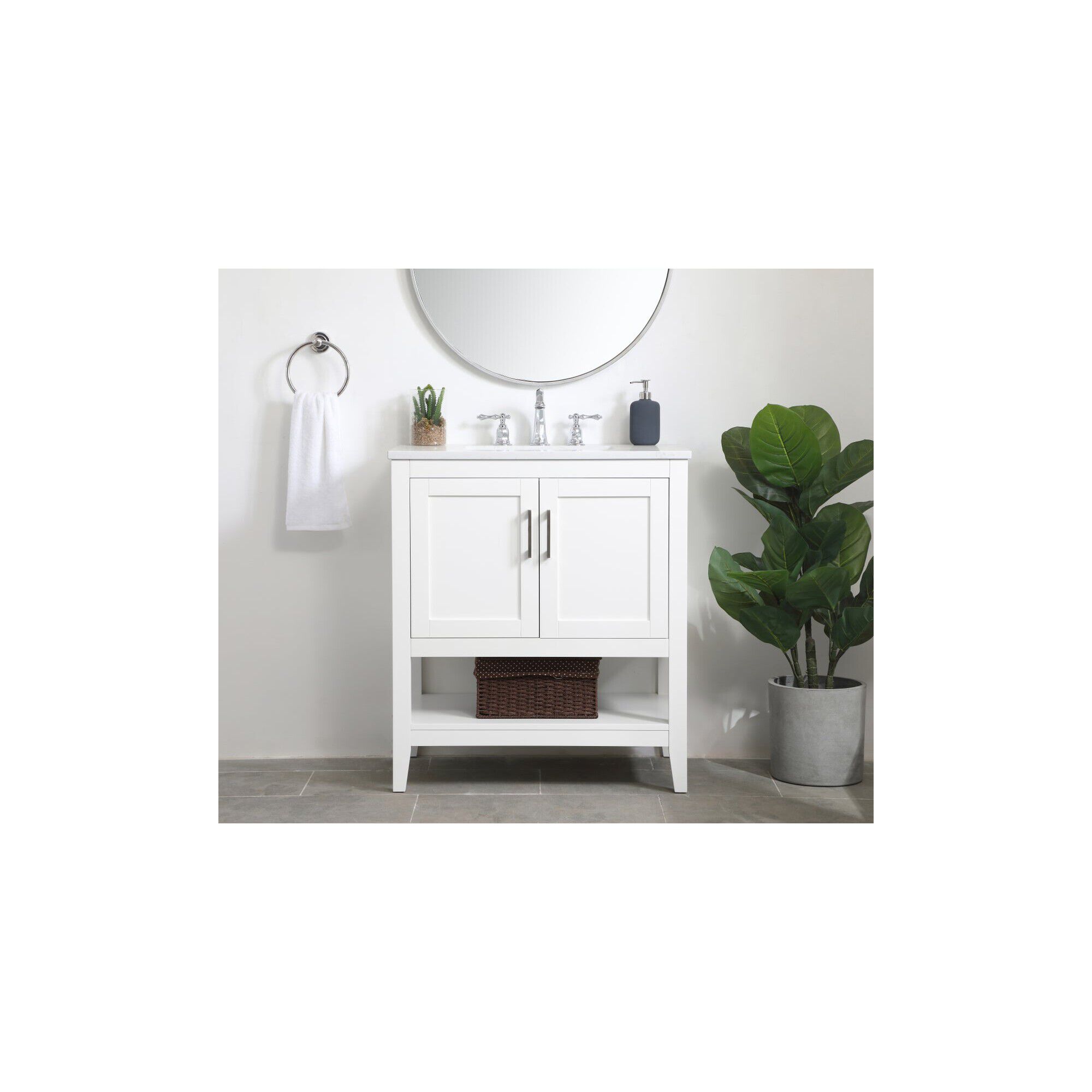 Aubrey 30 Inch Bath Vanity Cabinet