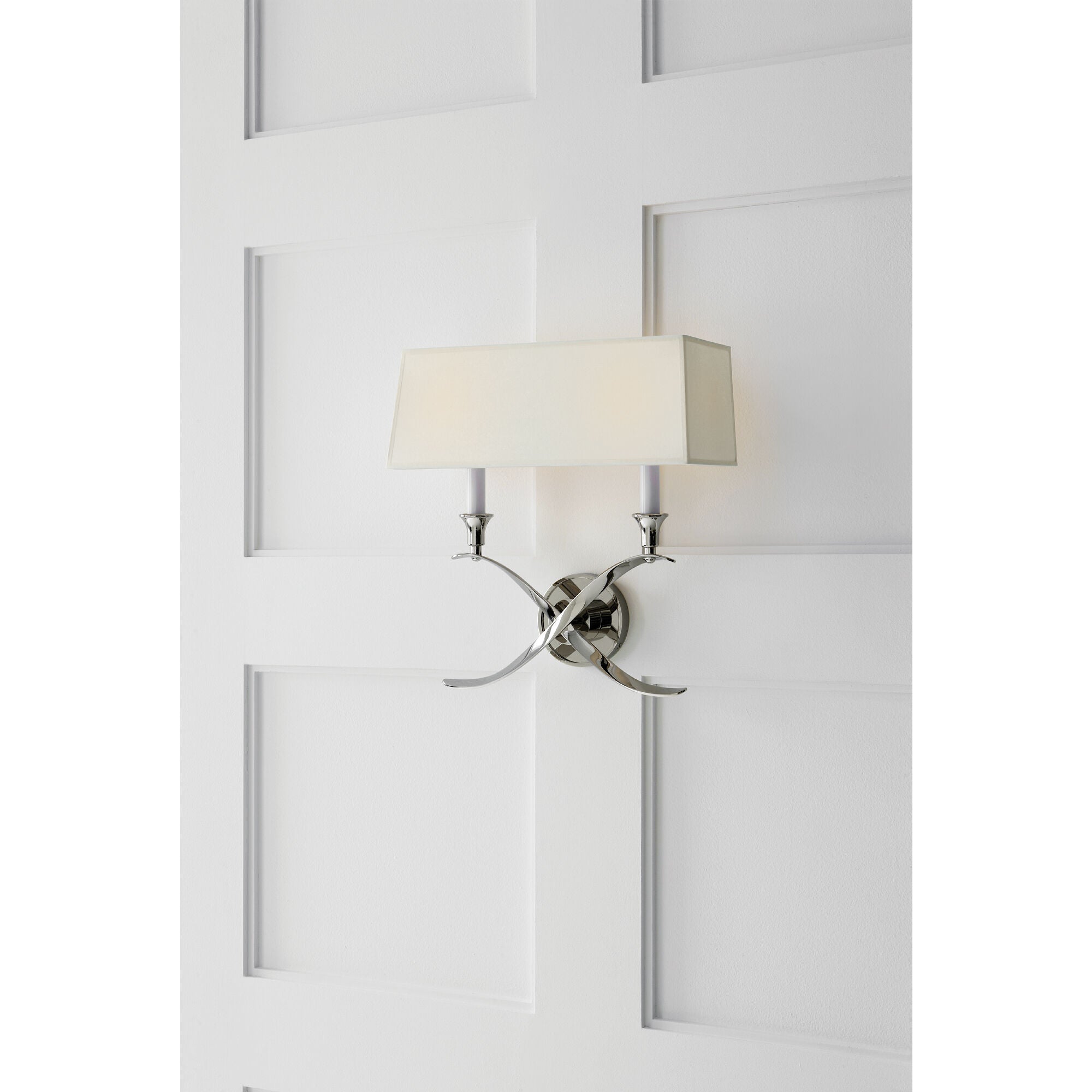 Chapman & Myers Cross Bouillotte Medium 2 Light Wall Sconce