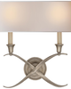 Chapman & Myers Cross Bouillotte Medium 2 Light Wall Sconce