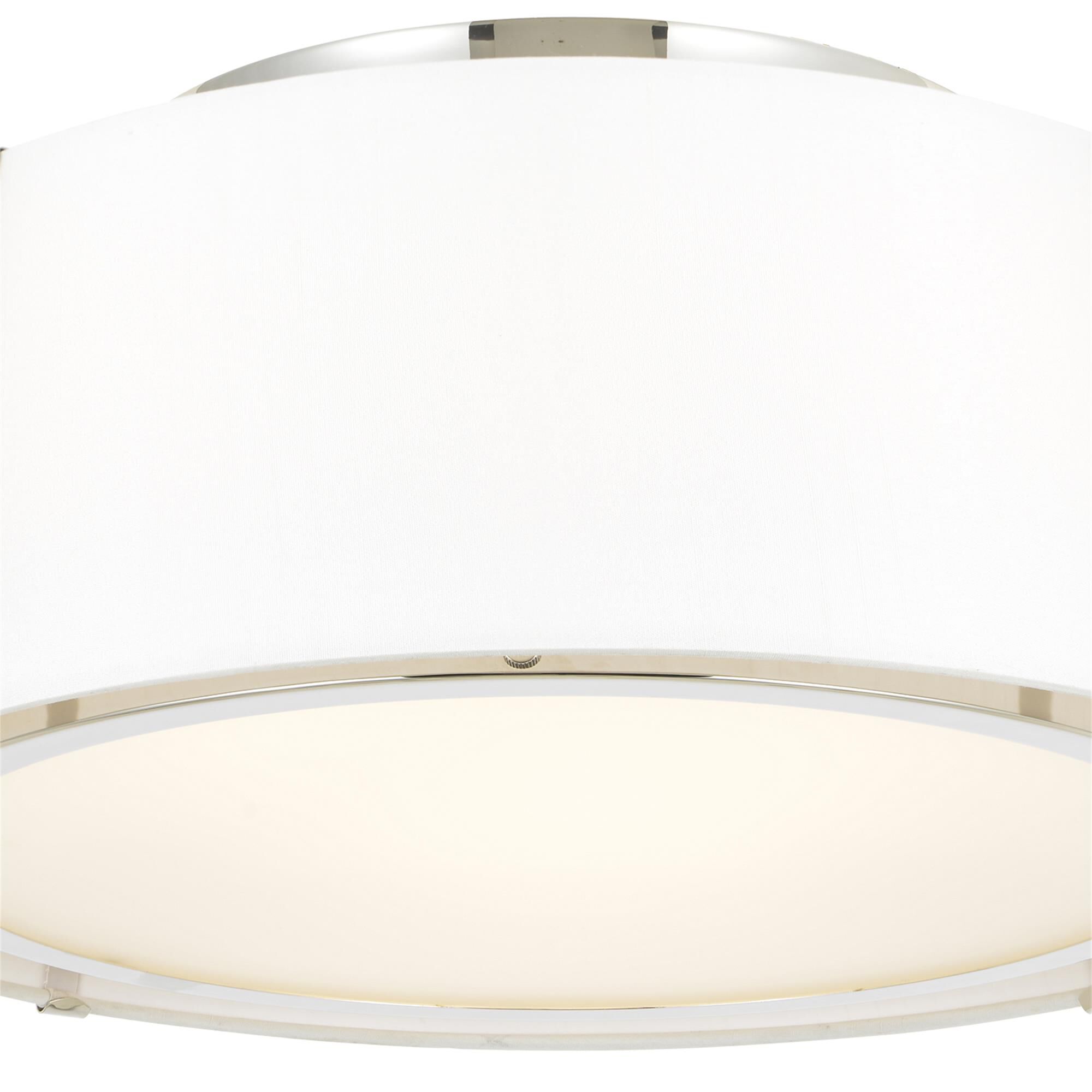 Fulton 18 Inch 3 Light Semi Flush Mount