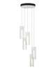 Exos Glass 14 Inch 5 Light Multi Light Pendant