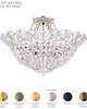 Tiara 20 Inch 6 Light Semi Flush Mount
