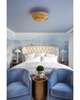 Broche 24 Inch 6 Light Flush Mount