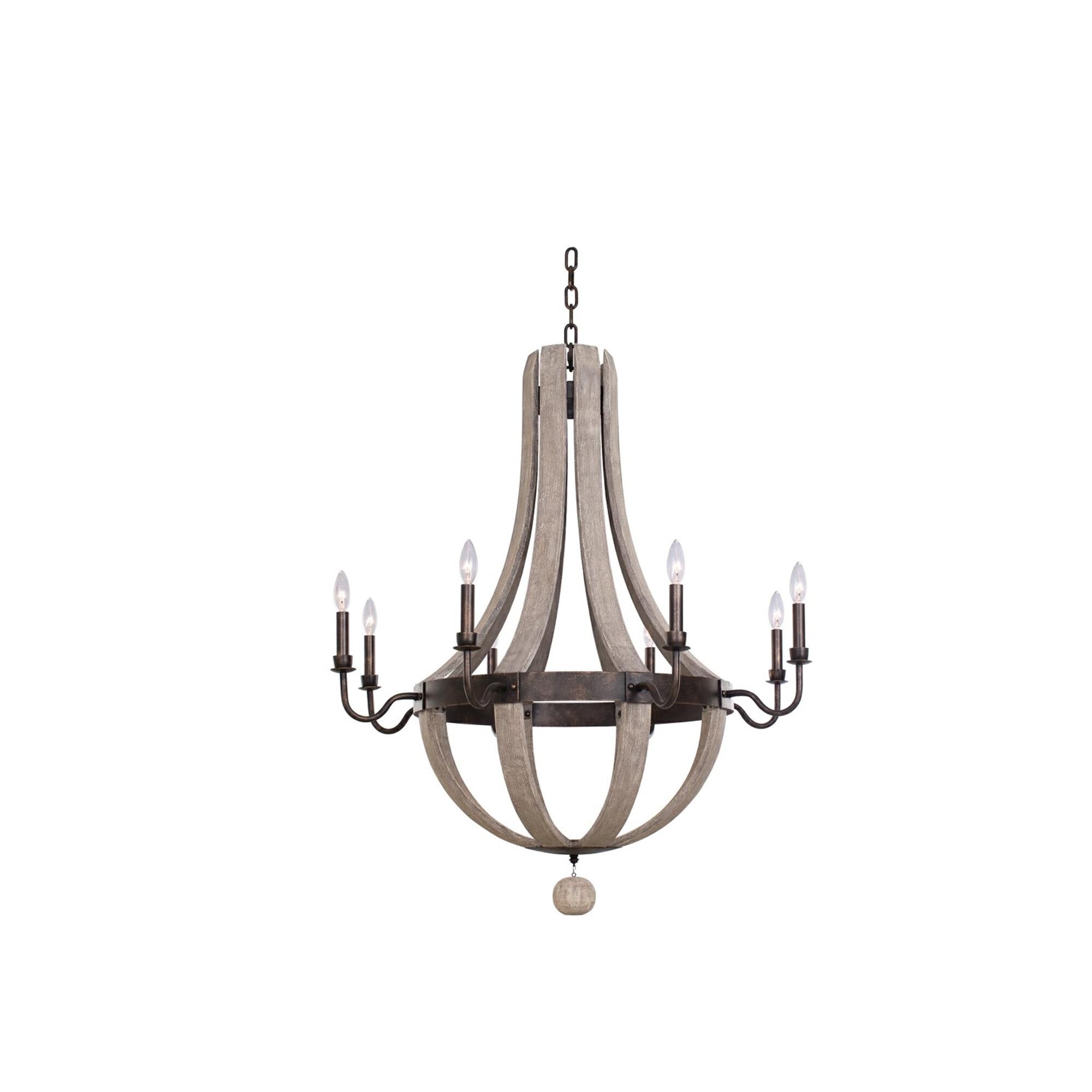 Harper 36 Inch 8 Light Chandelier