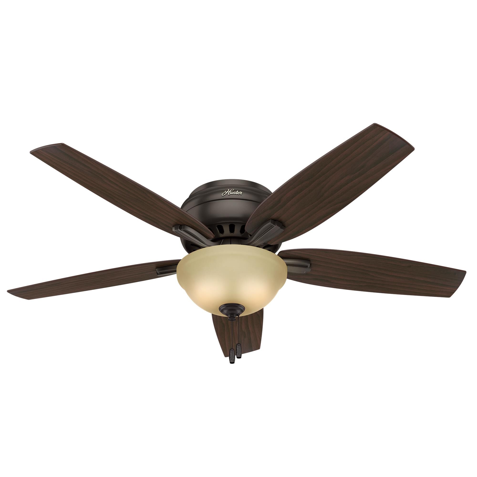 Newsome 52 Inch Flush Mount Fan with Light Kit