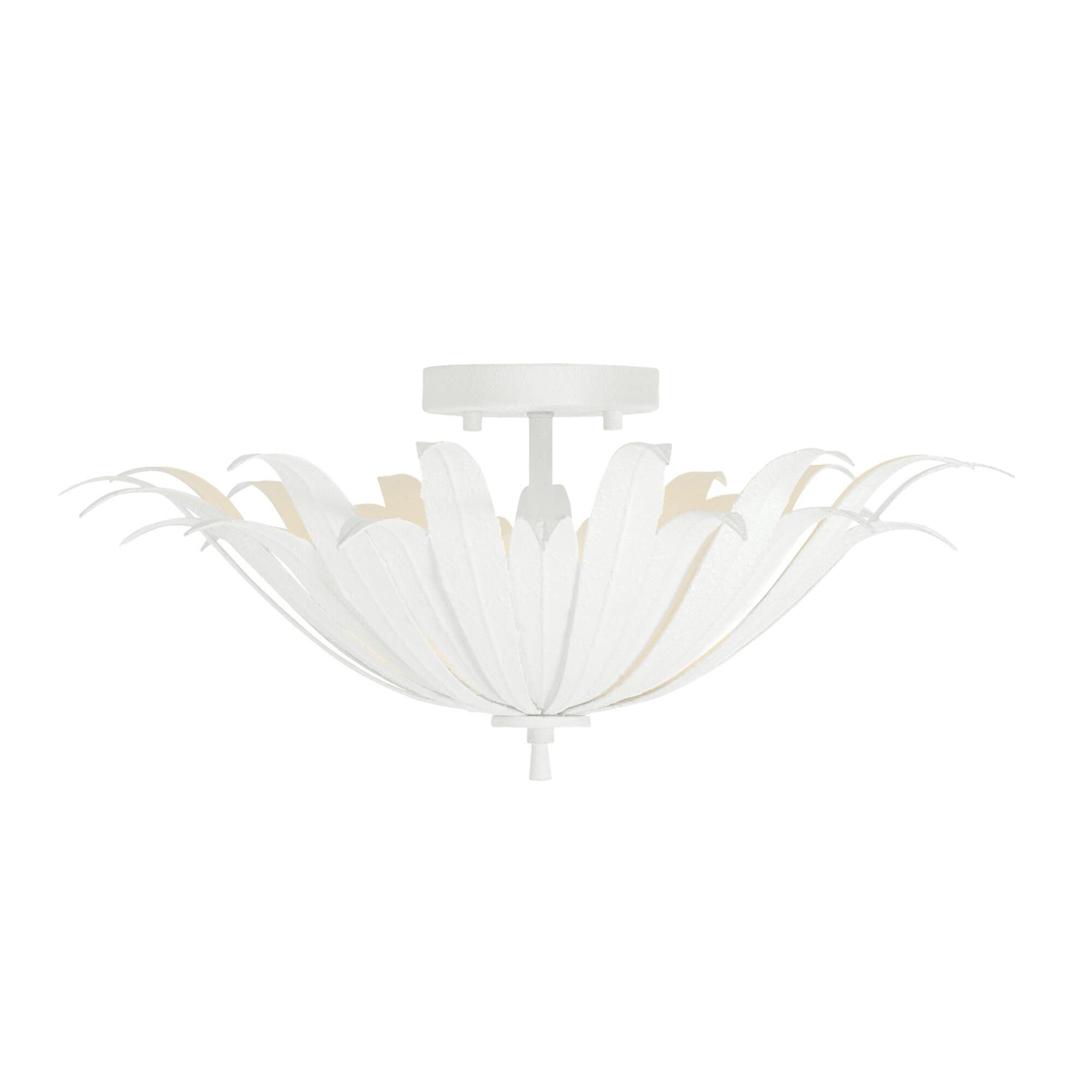 Eden 18 Inch 3 Light Semi Flush Mount