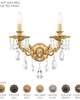 Milano 16 Inch 2 Light Wall Sconce