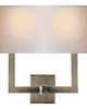 Chapman & Myers Square Tube 16 Inch 2 Light Wall Sconce