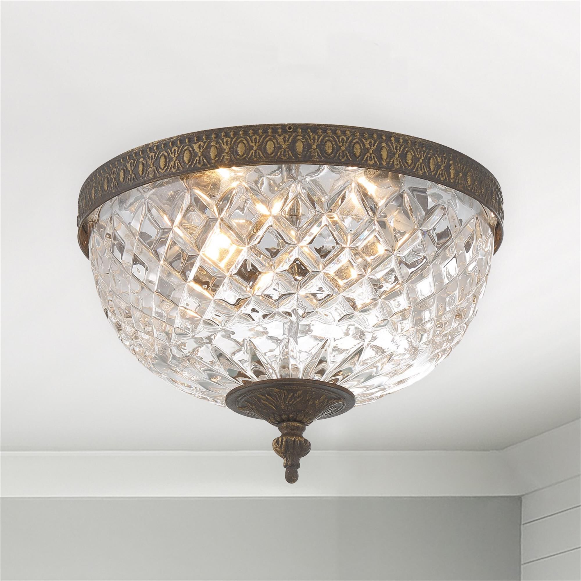 Ceiling 10 Inch 2 Light Semi Flush Mount