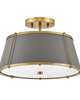 Clarke 15 Inch 2 Light Semi Flush Mount