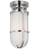 Chapman & Myers Gracie 5 Inch Semi Flush Mount