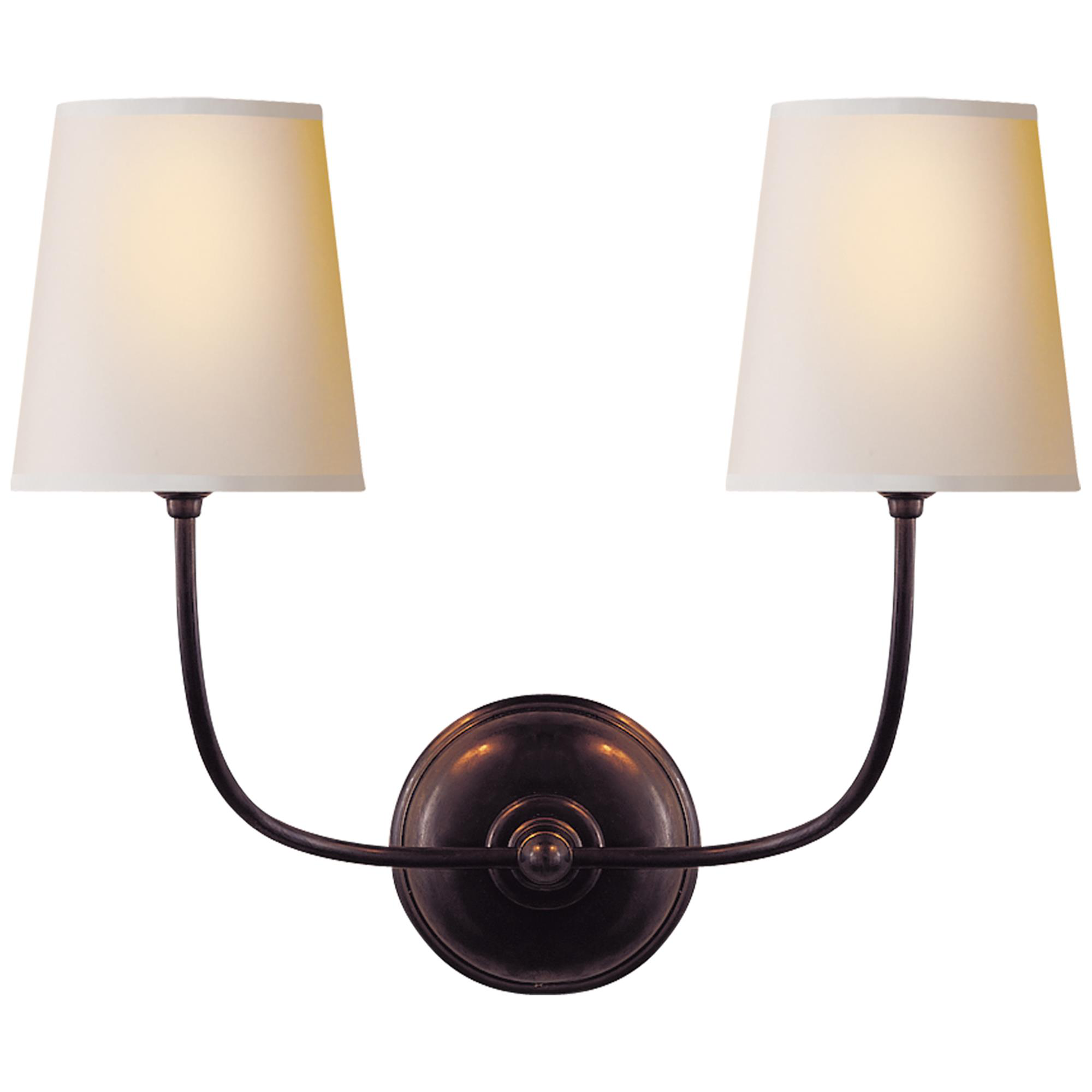Thomas O'Brien Vendome 18 Inch 2 Light Wall Sconce