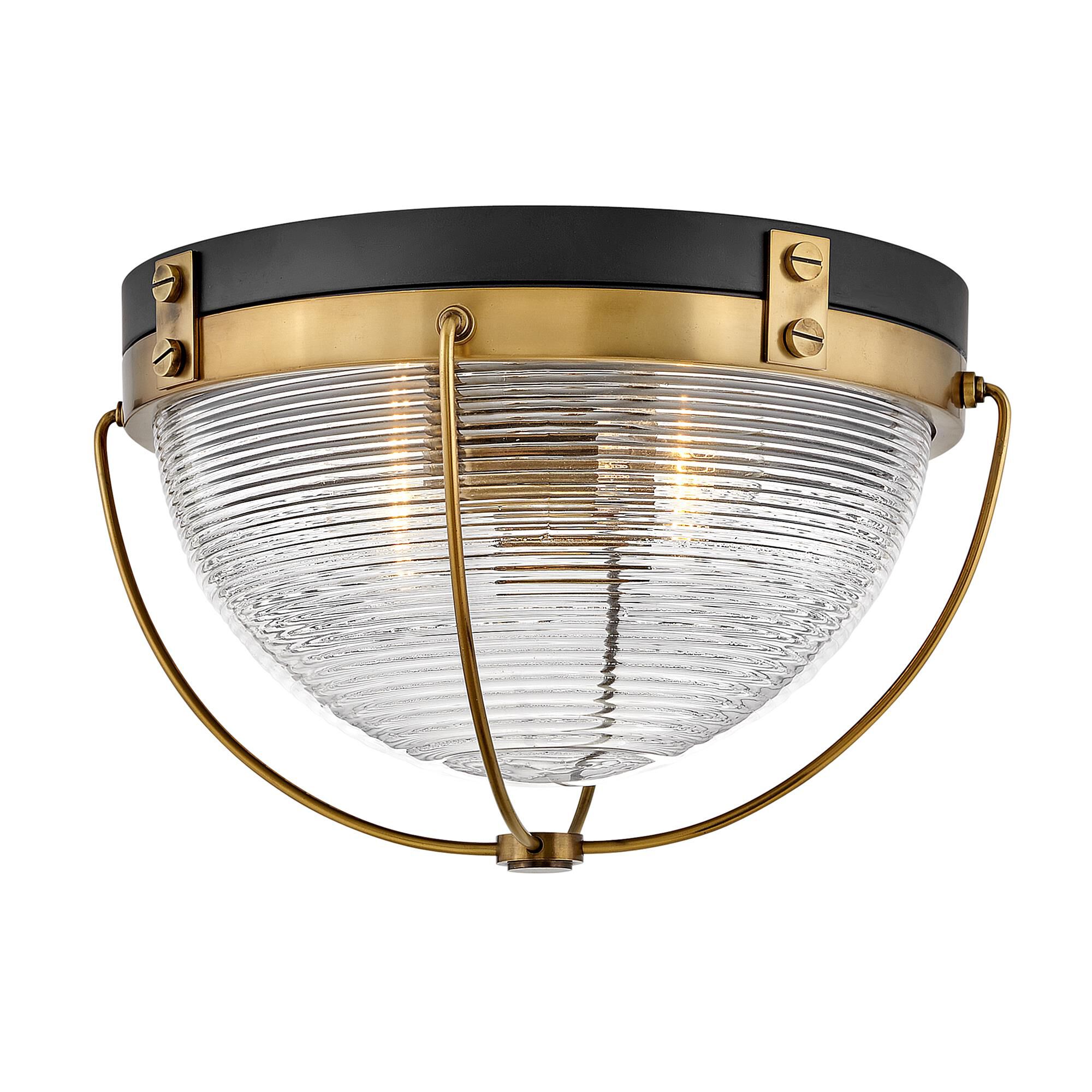 Crew 16 Inch 2 Light Flush Mount
