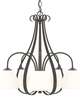 Sweeping 24 Inch Chandelier