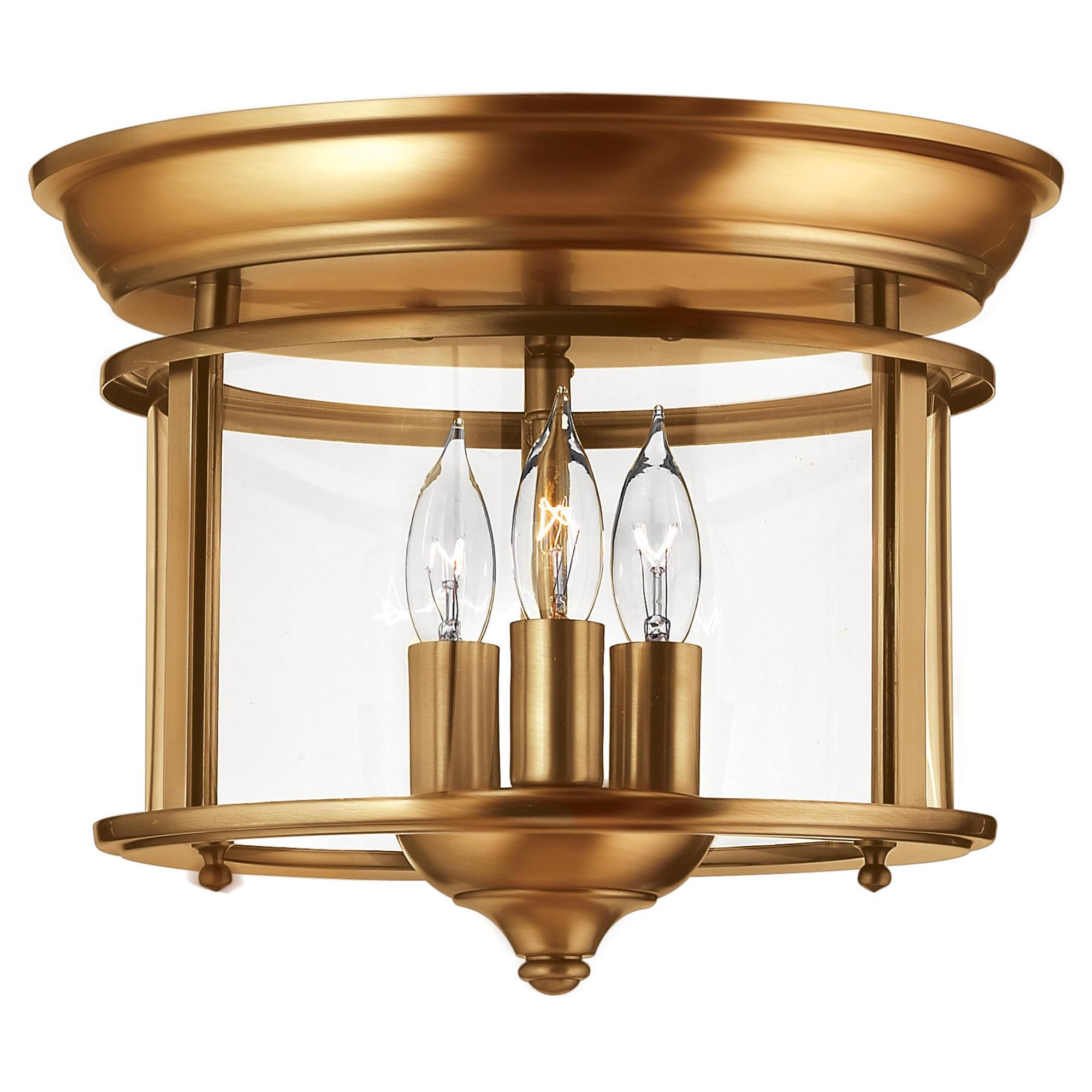 Gentry 12 Inch 3 Light Flush Mount