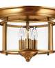 Gentry 12 Inch 3 Light Flush Mount