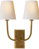 Thomas O'Brien Hulton 16 Inch 2 Light Wall Sconce