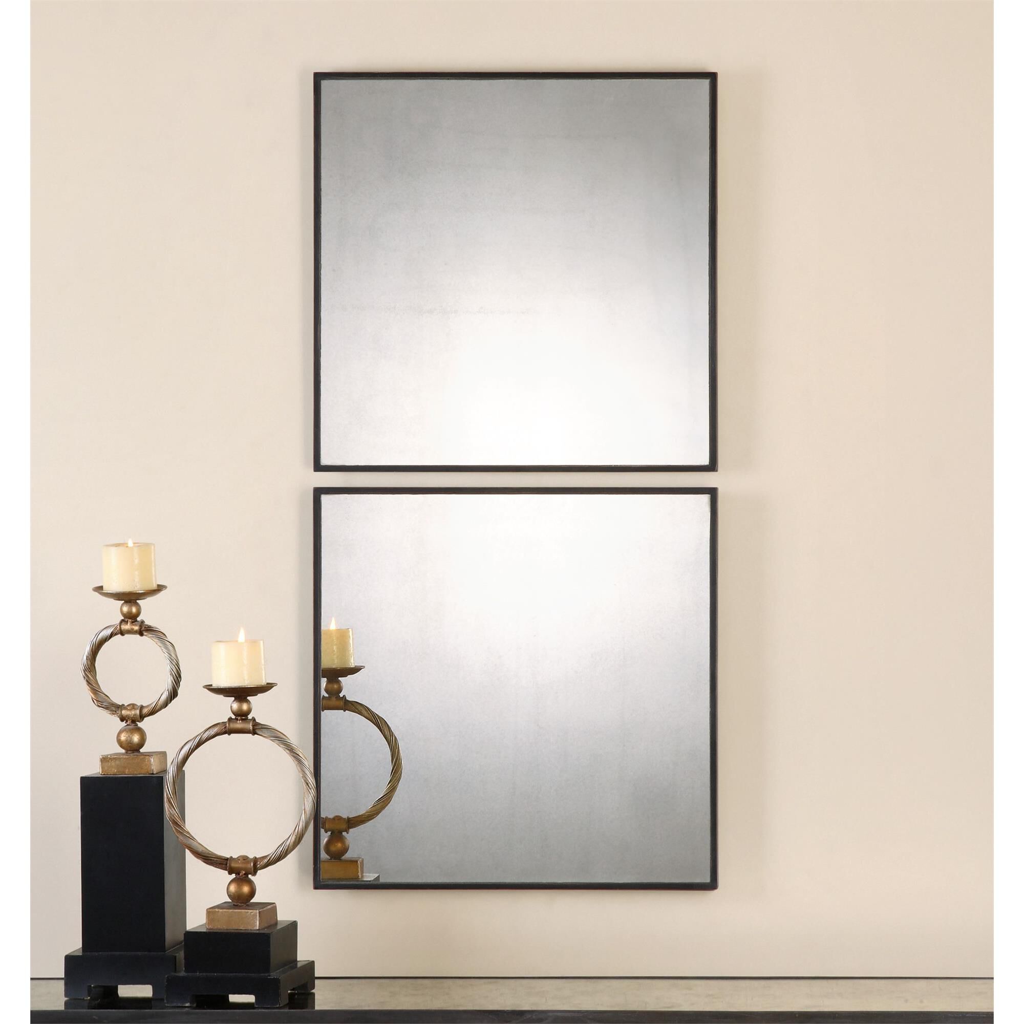 Matty Squares Small Decorative Mirror