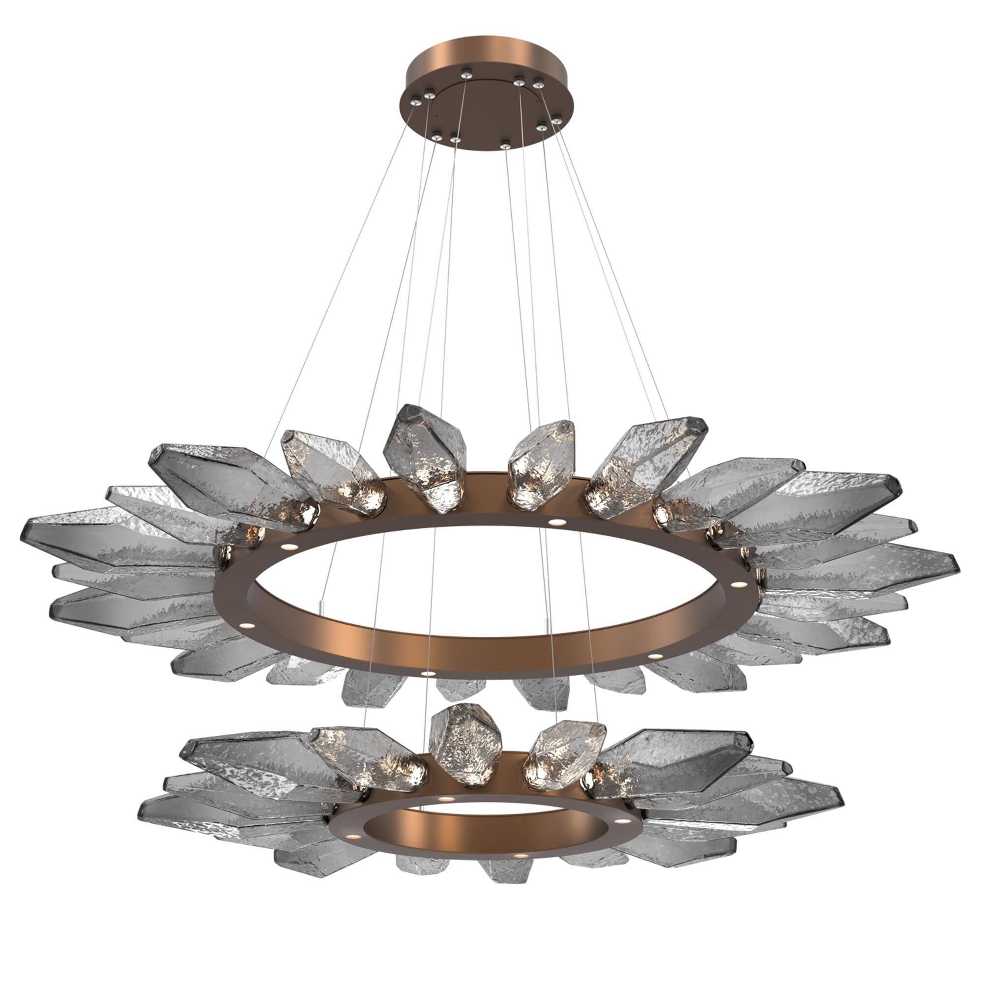 Rock Crystal 42 Inch 50 Light Chandelier