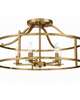 Stockton 24 Inch 5 Light Semi Flush Mount