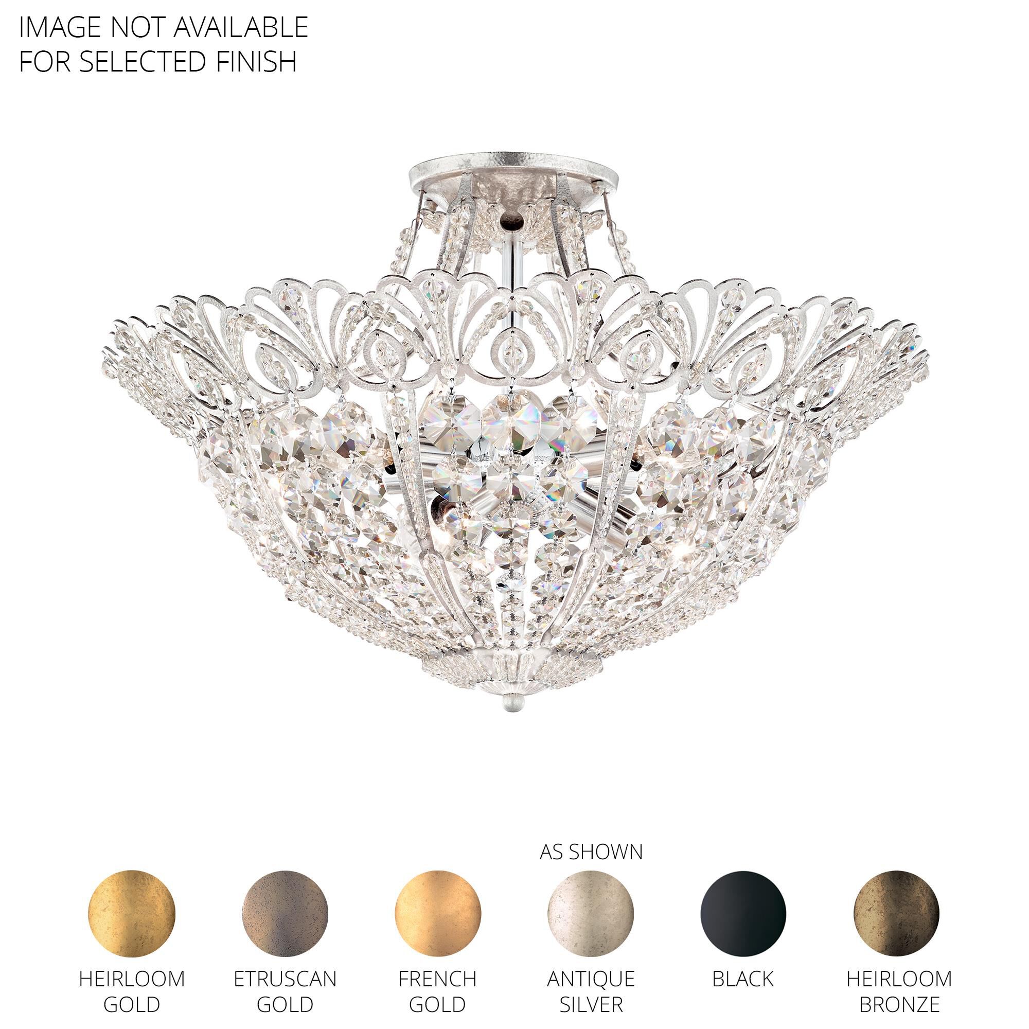 Tiara 20 Inch 6 Light Semi Flush Mount