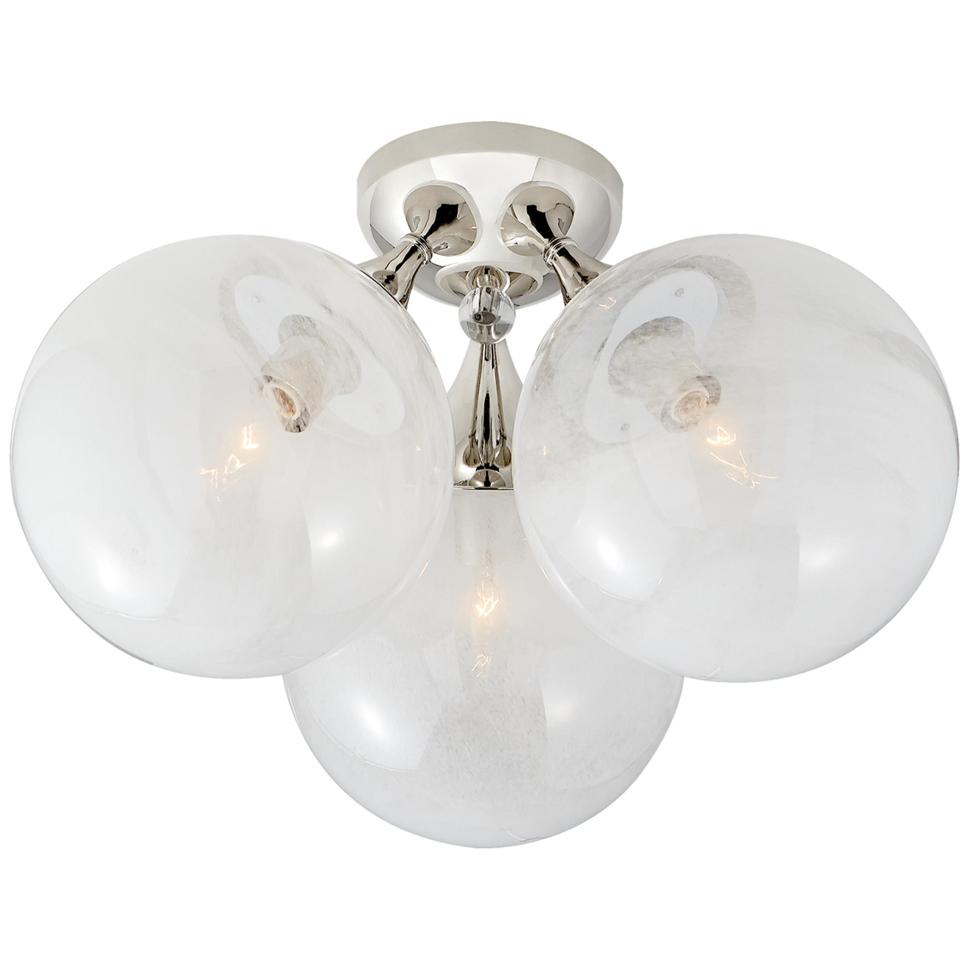 AERIN Cristol 15 Inch 3 Light Flush Mount