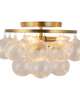 Peyton Fox Faye 18 Inch 3 Light Semi Flush Mount