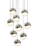 Grapes 14 Inch 9 Light Multi Light Pendant