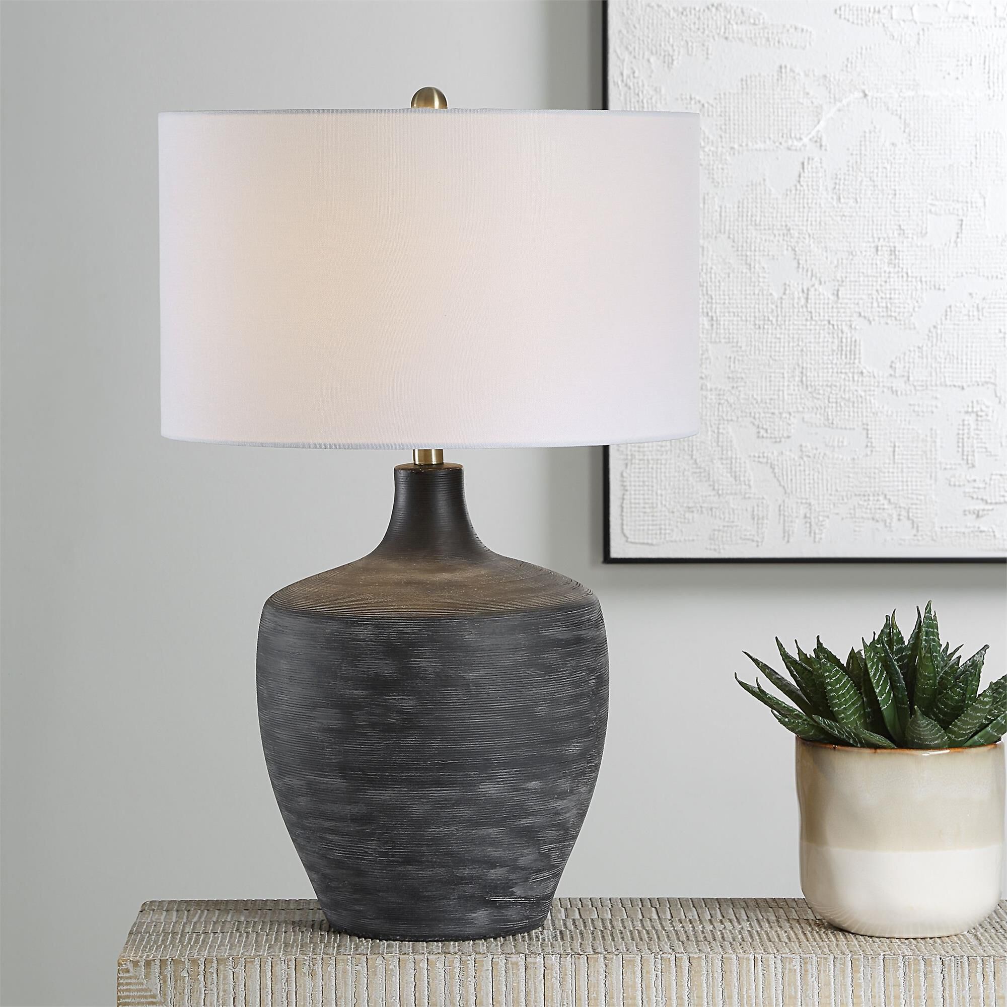 Graphite Medium Table Lamp