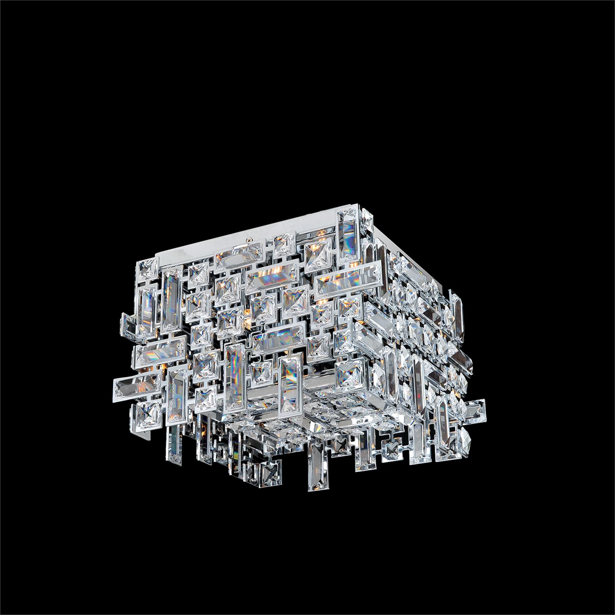 Vermeer 14 Inch 4 Light Flush Mount