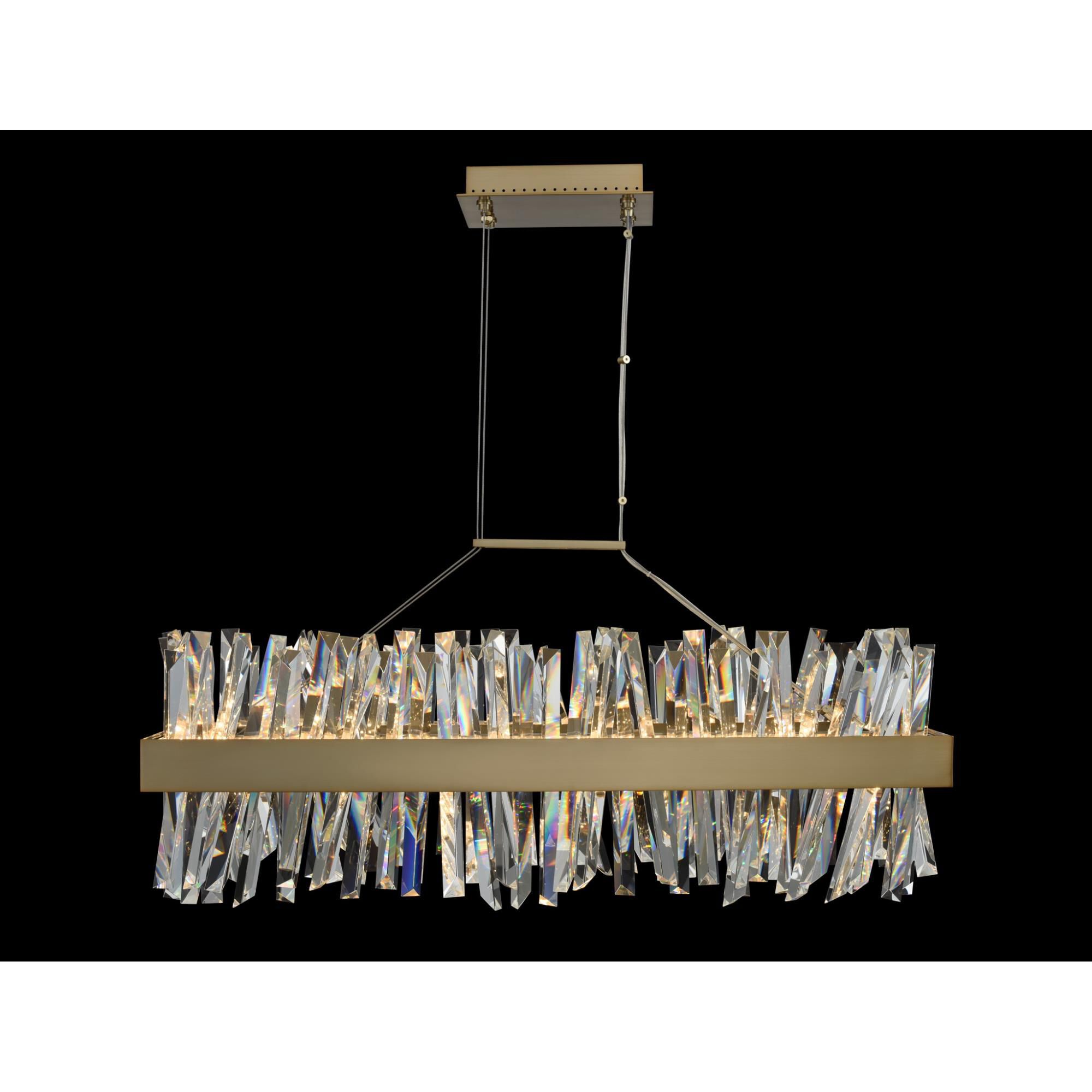 Glacier 36 Inch Linear Chandelier