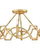 Leona 22 Inch 4 Light Semi Flush Mount
