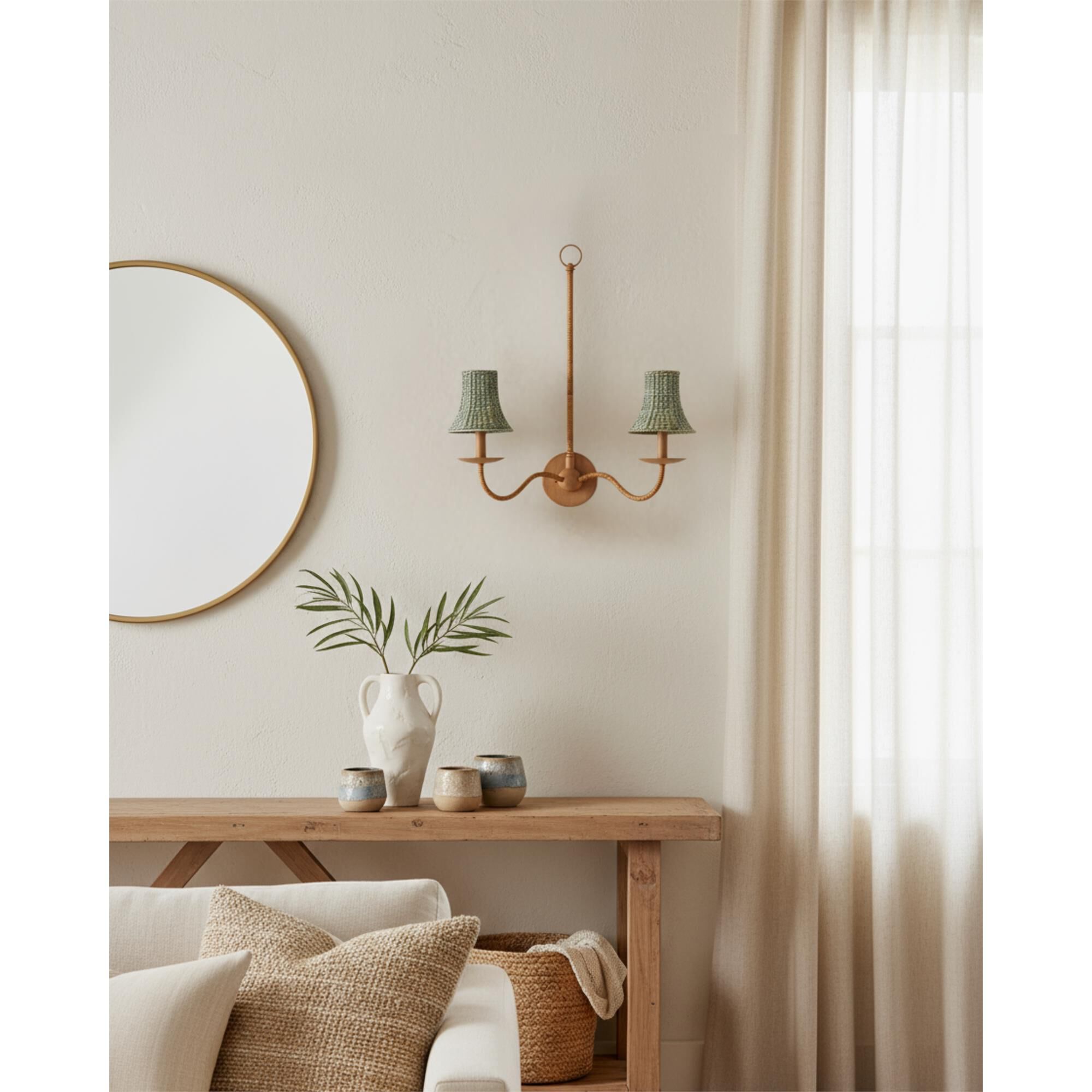 Saxon 23 Inch 2 Light Wall Sconce