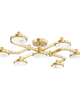 Meander 29 Inch 6 Light Semi Flush Mount