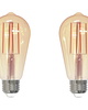 5 Watt LED ST18 2200K Filament Nostalgic Fully Compatible Dimming (2 Pack)