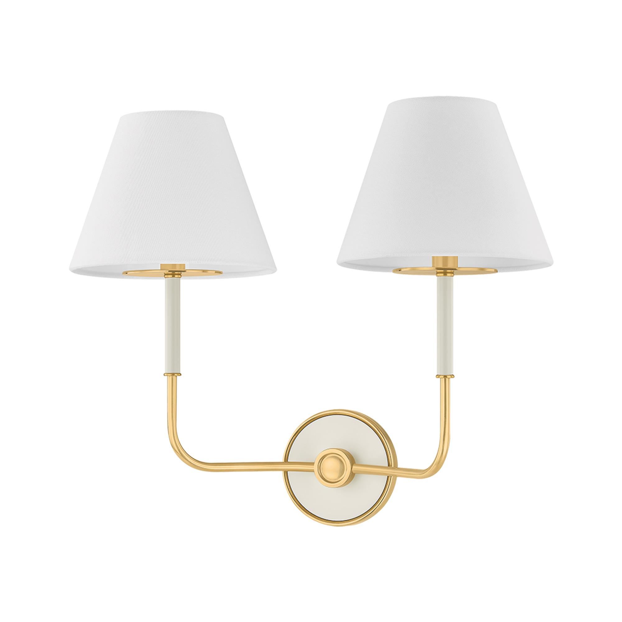 Mark D. Sikes Wedgewood 19 Inch 2 Light Wall Sconce