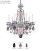 Hamilton Rock Crystal 24 Inch Chandelier