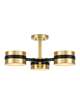 Heybrook 26 Inch 3 Light Semi Flush Mount