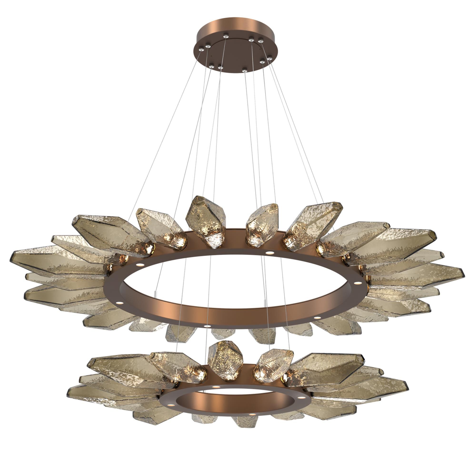 Rock Crystal 42 Inch 50 Light Chandelier