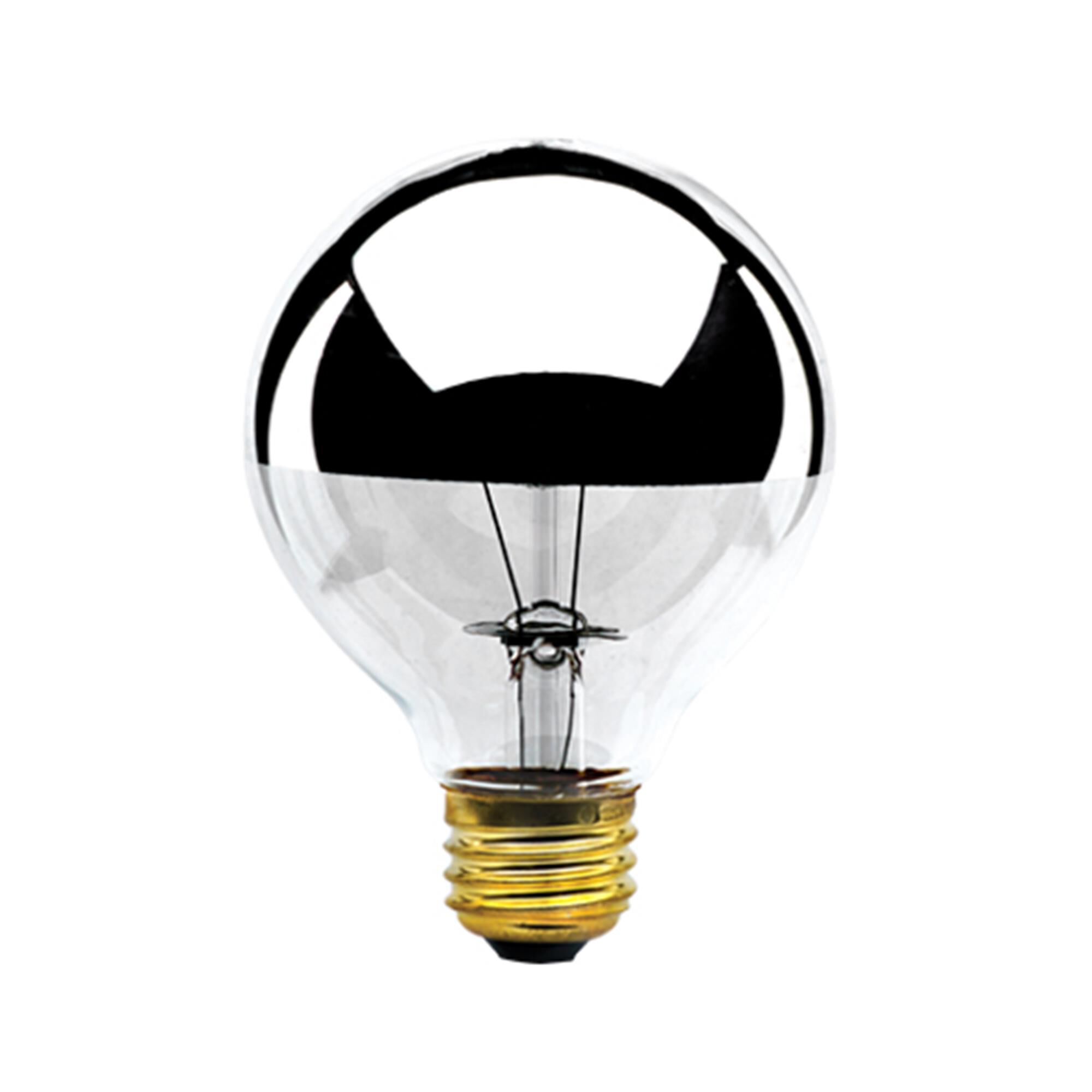 60 Watt G25 Half Chrome E26 120 Volt