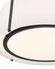 Fulton 18 Inch 3 Light Semi Flush Mount