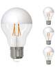 5 Watt LED A19 2700K Filament Half White Fully Compatible Dimming (4 Pack)